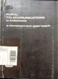 Rural Telecomunications In Indonesia A Development Approach